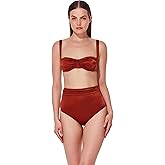 Gottex Underwire Balconette Bikini Top Swimwear - Adjustable Back Tie, Front & Back Lining, Satin Finish Fabric