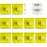 MLYNZXJSY 10 Pack Tool Holder Compatible with Ryobi 18V Wall Mount Plastic | Power Tool Hanger Bracket Storage Organizer with Screws &amp; Dry Wall Anchors for Workshop, Garage (Not 3D Printed)