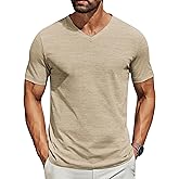 COOFANDY Men's T Shirts Short Sleeve Classic V Neck T-Shirt Casual Summer Basic Tee Shirt
