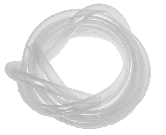 2m Silikonschlauch für Entsafter, Innen 8mm, Außen 11mm, transparent, lebensmittelecht, bis 200° temperaturbeständig, auch fü