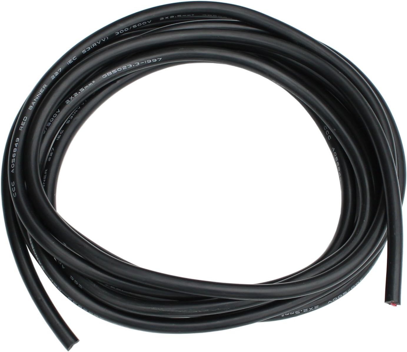 5m double core extension cable 2.5mm cross section for solar panels batteries and other systems