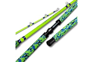 Fiblink Catfish Fishing Rods, 1 Piece/2 Piece Catfishing Pole, Medium Heavy Catfish Cat Casting Rod (7'6"/8'6’/9'6”)