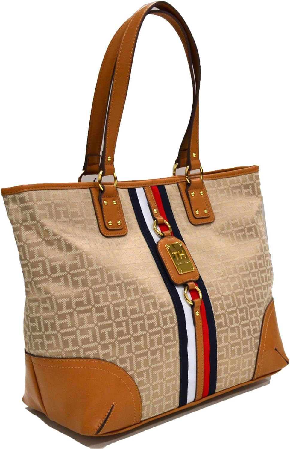 Tommy Hilfiger Tote Purse With Signature Stripe Shoes
