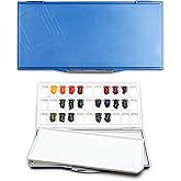 Mijello Fusion 33-Well Airtight/Leakproof Palette for Watercolor Paints, Blue