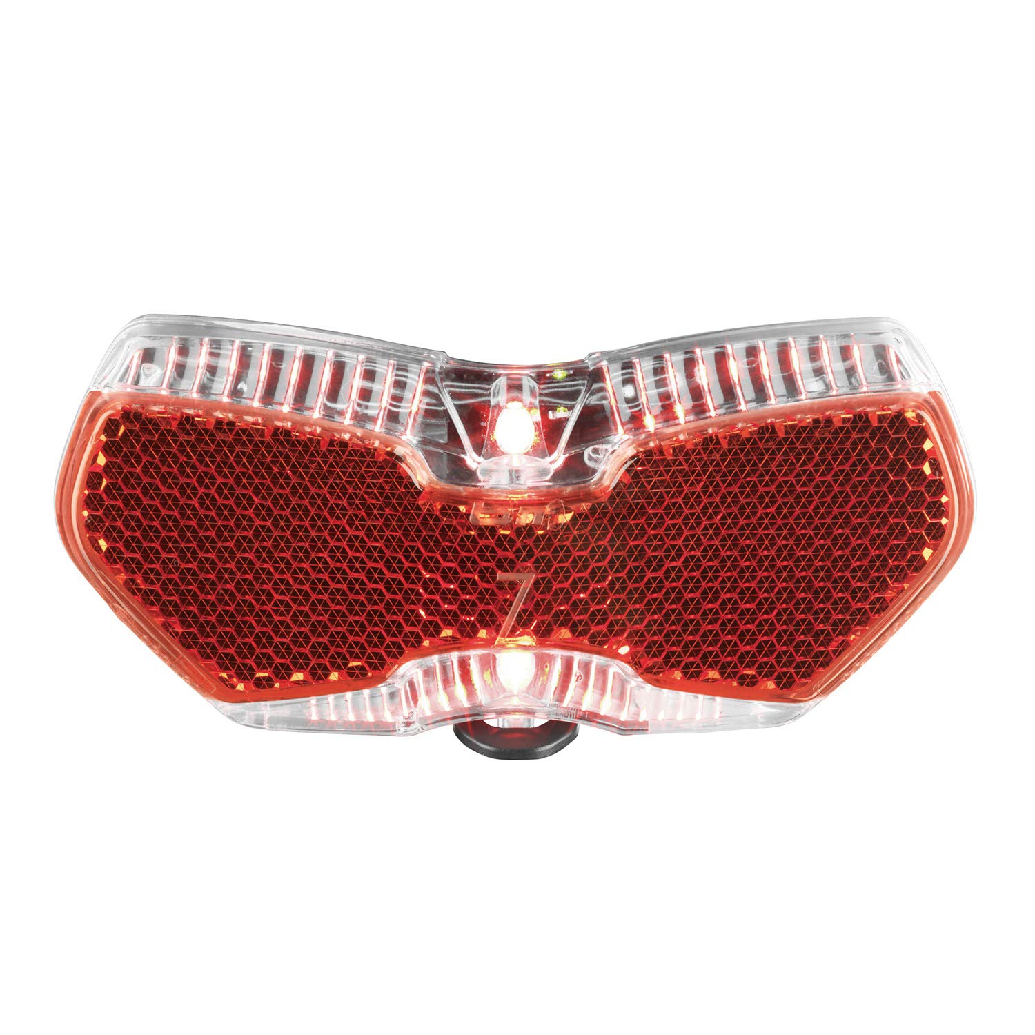Busch & Müller battery LED tail light, top light view, permanent, 202416.