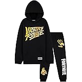 Fortnite Tracksuit Set for Boys, Teens, 2-Pc Hoodie & Joggers, Pullover Sweatshirt with Kangaroo Pocket, Gamer Gifts for Boys