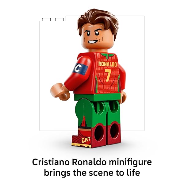 LEGO EDITIONS CRISTIANO RONALDO – SOCCER HIGHLIGHTS – BUILDING SET FOR BOYS & GIRLS, AGES 10+ – COLLECTIBLE SOCCER GIFT WITH PLAQUE – KIDS BEDROOM OR SHELF DECOR – 43012