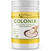 DrNatura Colonix Intestinal Cleanser, All-Natural Daily Fiber, Colon Detox and Cleanse, Supports Healthy Colon, Intestines, Gut, 30 Day Serving, 12.7 Oz.