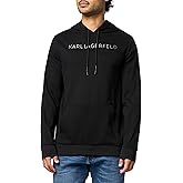 KARL LAGERFELD mens Crewneck Logo Basic Relaxed Fit Sweatshirt