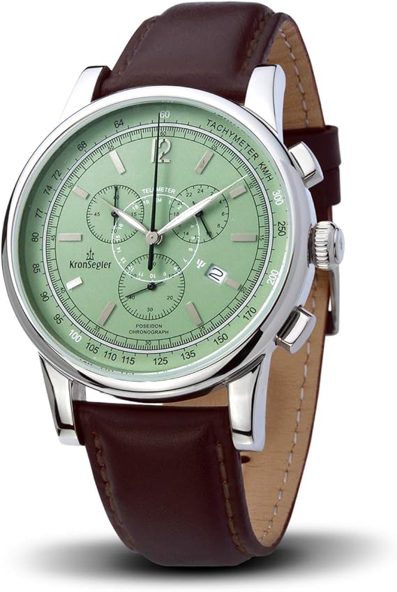 Kronsegler Poseidon Chronograph Stahl - Weiss