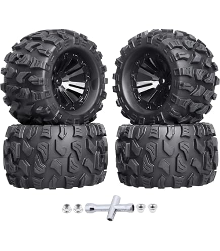 ホビーラジコン two DFO3 with 2 set of tires Amazon.com: HobbyPark PreGlued Mounted 12mm Hex Hubs RC