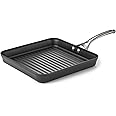 Calphalon Contemporary Hard-Anodized Aluminum Nonstick Cookware, Square Grill Pan, 11-inch, Black
