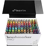 KARIN Brushmarker PRO Mega Box Plus 72 colours + 3 blenders set
