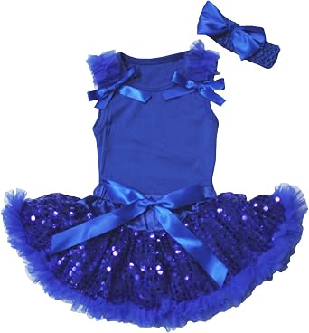 Sequin Baby Skirt Outfit Set 3-12m 