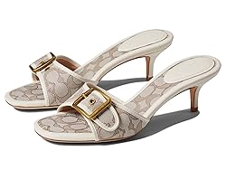 Coach Margot Jacquard Sandal Beige 6.5 B