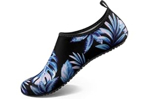 Homitem Water Shoes for Women Men Aqua Socks Swim Beach Pool River Slip-On Barefoot Quick-Dry Vacation Cruise Essentials Accessories for Yoga Kayak Sports