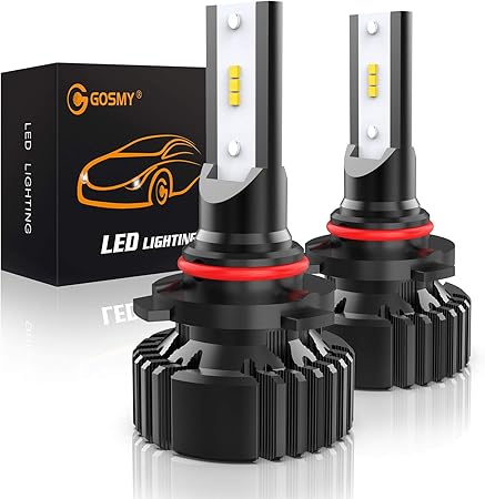 Amazon Gosmy 9005 Hb3 Ledハイビーム車用 Ledヘッドライト高輝度lm 新基準車検対応 Csp Ledチップ搭載 98 車種対応 ホワイト6000k 12v 24v車検対応 定電流回路搭載 無極性 ラジオの耐干渉 2年保証 2個入り Ledバルブ 車 バイク