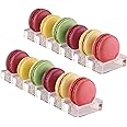 Jusalpha® Clear Acrylic Macaron/Cookies Display Tray, 2 Packs (Capacity:6)