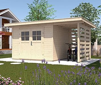 Weka Gartenhaus 179 A Gr 3 Natur 28 Mm Dt Anbau 150 Cm Amazon De Garten