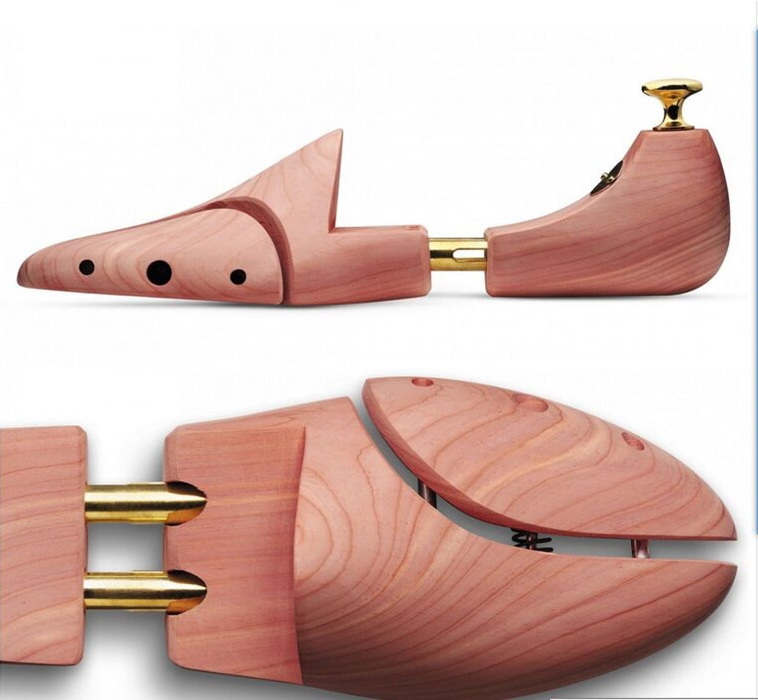 logei® 1 Pair of High Quality Shoe Stretcher Shoe Stretcher Made of Cedar Wood (35-36), Reddish Brown - Image 3