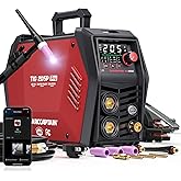 ARCCAPTAIN TIG 205P Pro Pulse Welder, 5 In 1 Welding Machine, 120V/240V | APP Conrtrol / DC TIG, Pulse TIG, Lift TIG, Spot TIG, MMA / 2T 4T / LED Dispaly / Supports 5-Pin Foot Pedal / Smart Fan