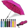 MRTLLOA 42/49 Inch Compact Windproof Travel Umbrella for Rain, Lightweight, Portable, Automatic, Strong, Waterproof Folding Umbrellas for Women, Men and Teenagers