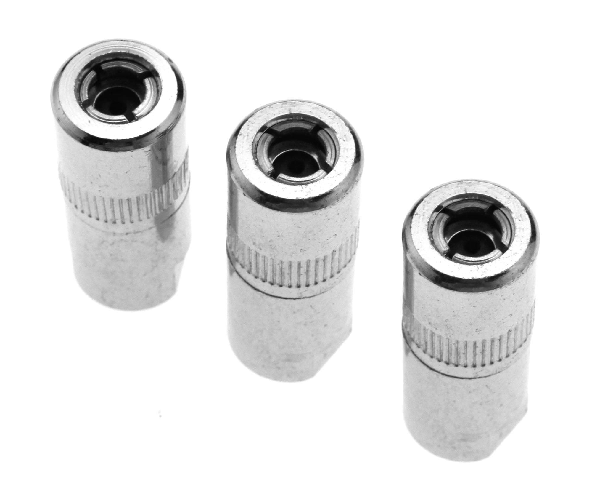 Be In Your Mind 1/8 BSP Grease Gun Ends Connectors Steel 4 Jaws Hydraulic Coupler Pack of 3