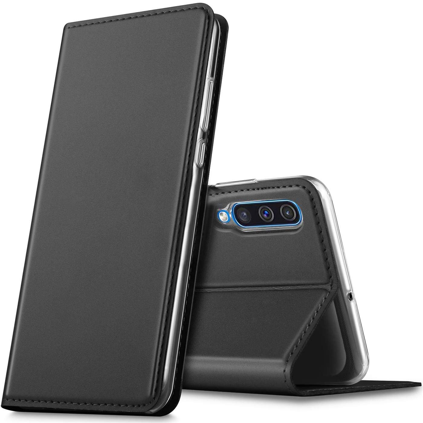 Verco Case compatible with Samsung Galaxy A90 5G, Flip Wallet Cover with Magnetic Closure for Galaxy A90 5G Phone Case - black