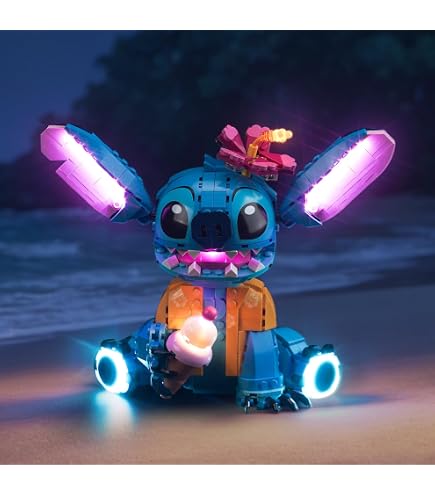 スティッチ ライト Amazon.com: VONADO LED Light Kit Compatible with LEGO Stitch 43249