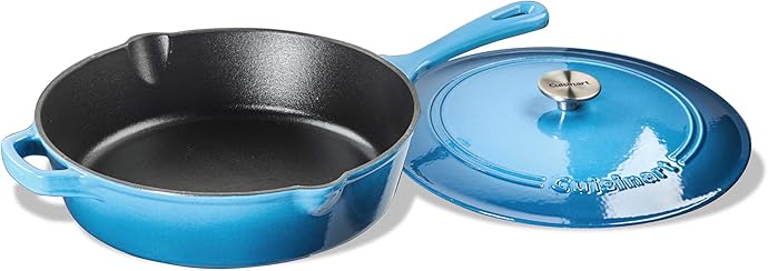 金盒特价 Cuisinart 美膳雅 12英寸 珐琅铸铁煎锅 5.4折.99 多色可选 海淘转运到手约￥1046