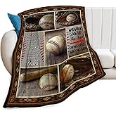 Baseball Blanket, Sports Throw Blanket, Baseballs Gifts, Sport Blankets, Baseball Stuff Fleece Flannel Plush for Women Men Boys Girls Lovers Adults Soft Bedding for Sofa Bed Office Home Decor 50"X40"