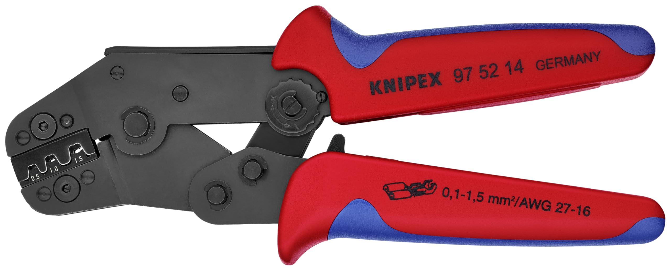 KNIPEX Crimpzange für nicht isolierte offene Steckverbinder