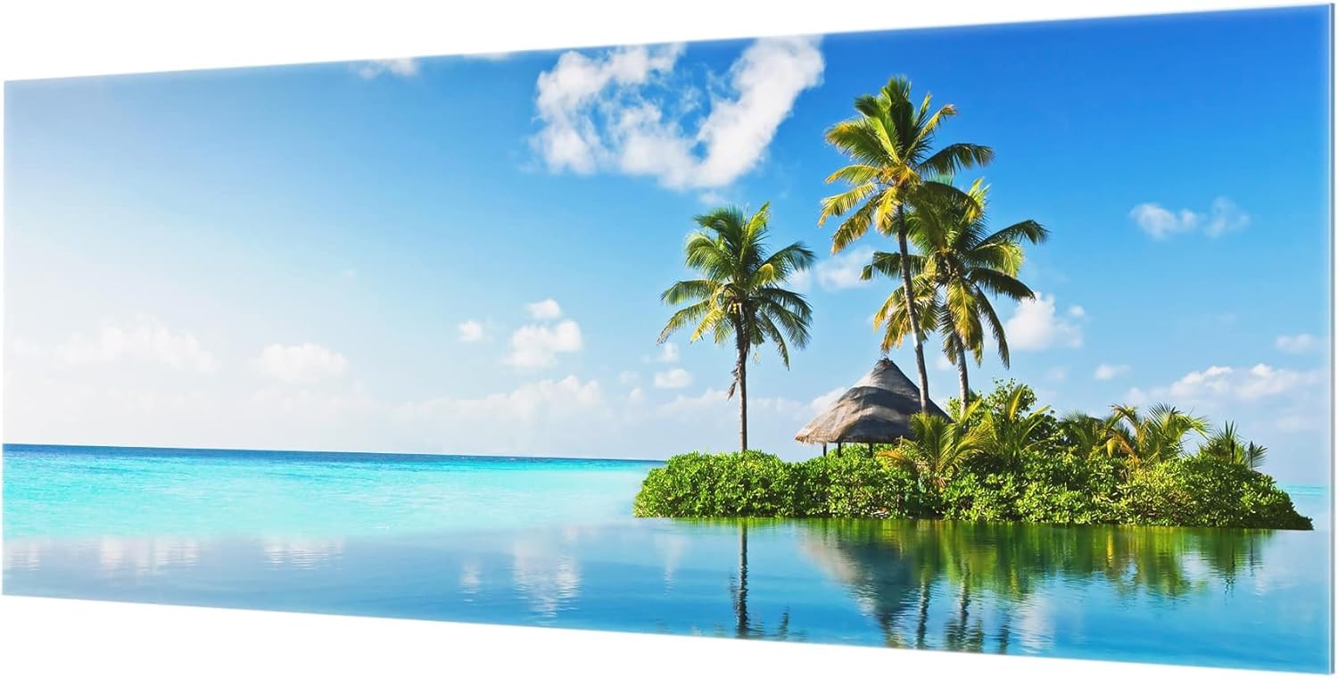 Utensilios Bilderwelten Panel antisalpicaduras de Cristal Tropical