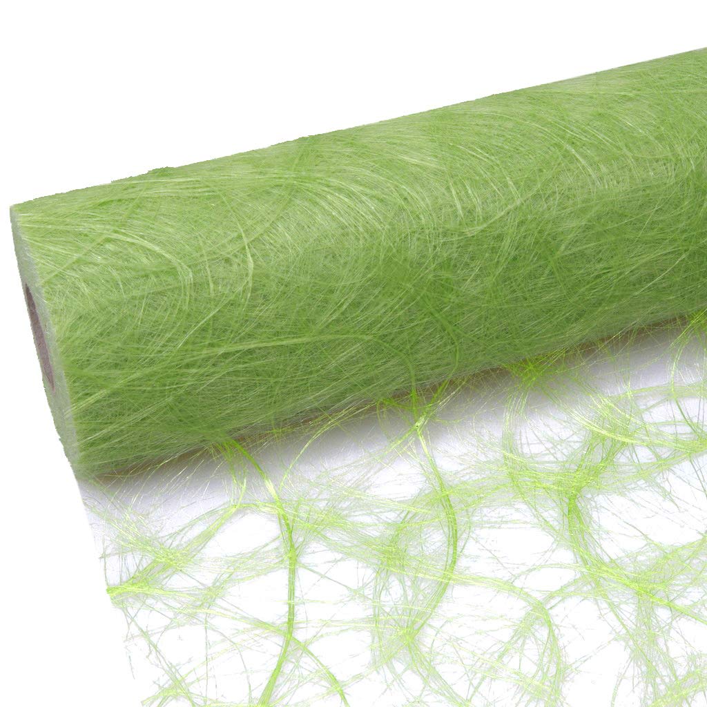 Deko AS GmbH Table Runner, Polyester, Light Green, 25 m x 20 cm
