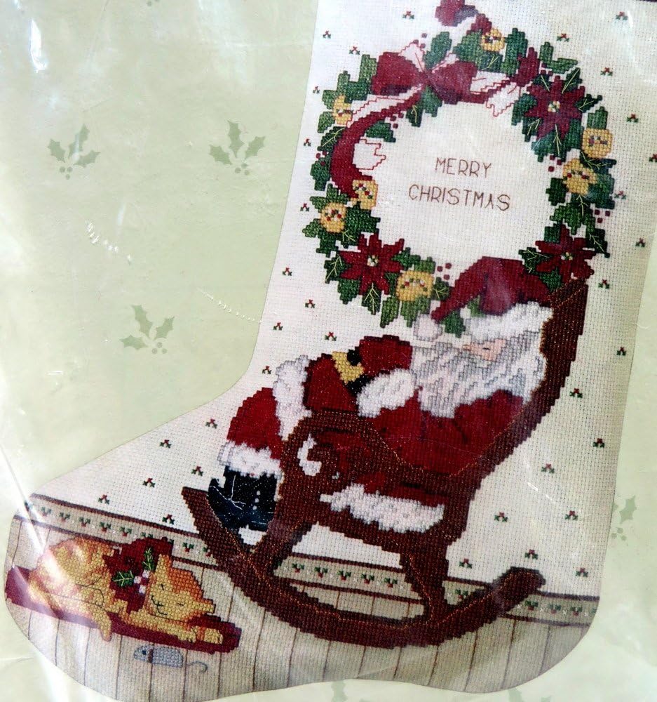 Candamar 'Something Special' Christmas Stocking Counted Cross Stitch Kit: Rocking Chair Santa by Candamar Designs