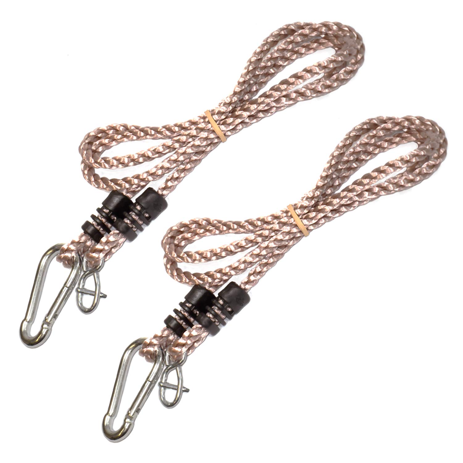 Tree Swing Conversion Ropes Complete Kit with Galvanised Steel Fixings Choice of 2 Lengths (2m Pair of Ropes)