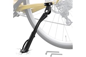 NICEDACK Bike Kickstand -40mm (2 Holes), Rear Mount Adjustable Bicycle Kickstands, Aluminum Alloy Strong Bicycle Kick Stand f