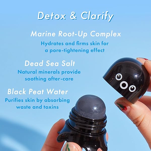 TONYMOLY TAKO PORE BLACKHEAD REMOVER SCRUB STICK CHARCOAL & DEAD SEA SALT EXFOLIATOR FOR BLACKHEADS, WHITEHEADS, PORE CLEANSING & OIL CONTROL, 0.8 OZ