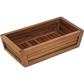 The Original Moa Teak Bathroom Guest Towel &amp; Amenities Tray | Durable, Water-Resistant Teak Construction, Indoor &amp; Outdoor Use