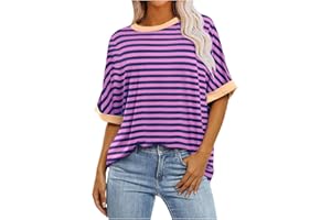 LIKEOULI Womens Tops Comfortable Print Round Neck Short Sleeved Top Blouse T-Shirt Summer Outfits for Women 2024