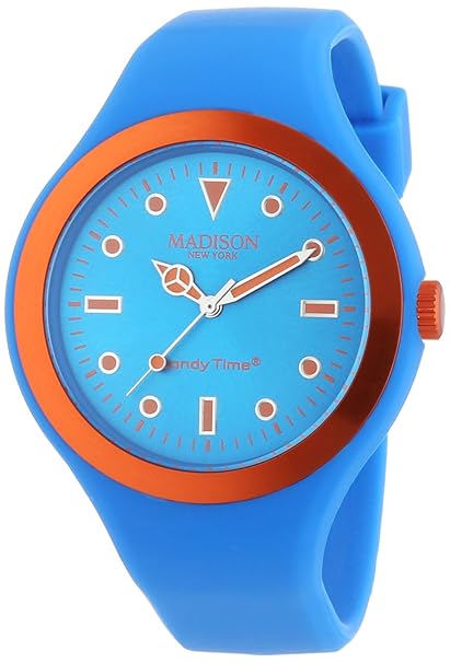 MADISON NEW YORK Unisex-Armbanduhr Candy Time Nordic Design Analog Quarz Silikon U4744-79