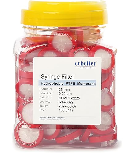 Filtri Per Siringa In Nylon - Diametro 25 Mm, Pori 0,22 &mu;m, Confezione Da 100