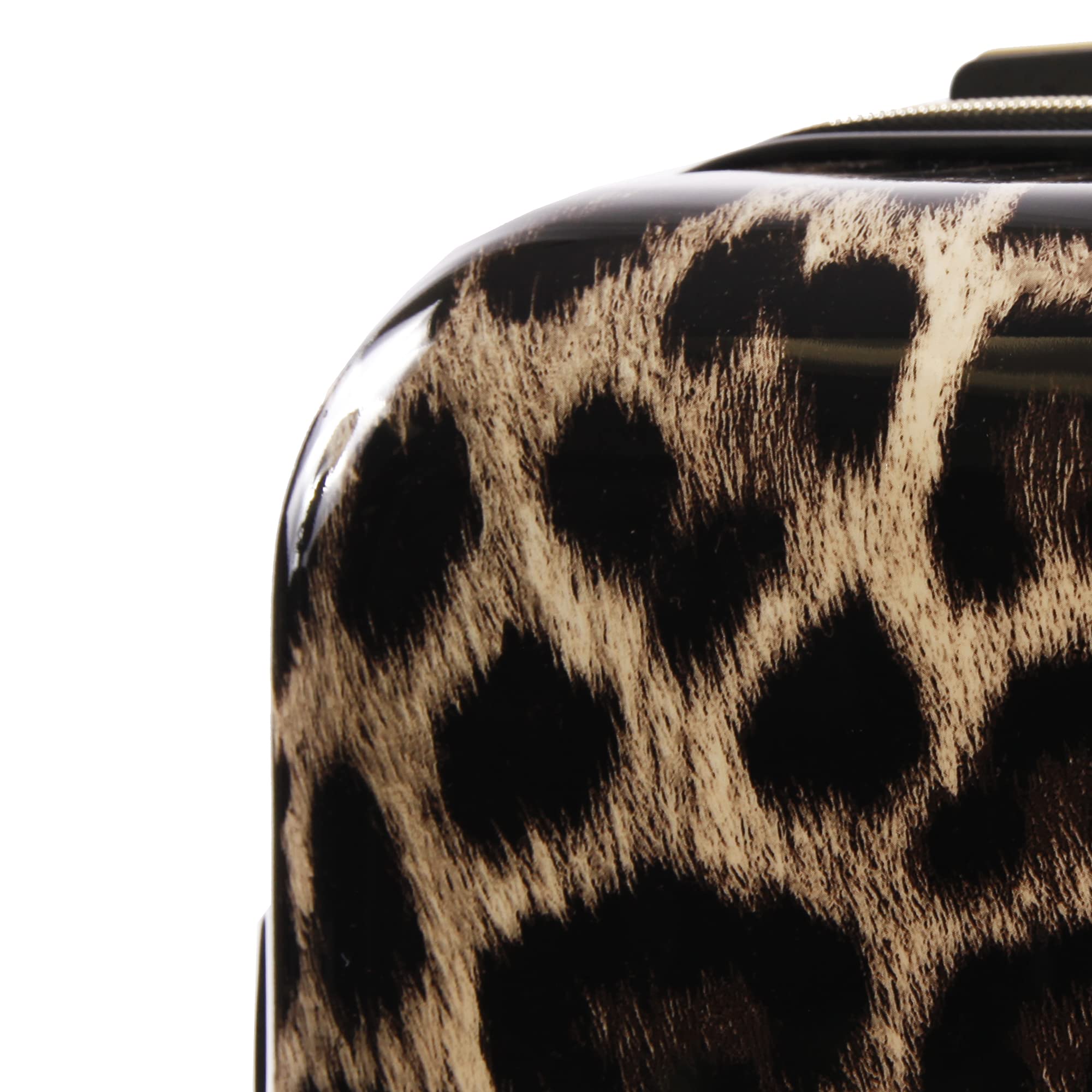 BEBE Women's Adriana Spinner Luggage, Leopard, 3pc Set (21