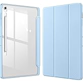 Fintie Clear Case for Samsung Galaxy Tab S10 FE Plus 13.1" 2025, Blue | Model (SM-X620/X626), Transparent Back Shell, Shockpr