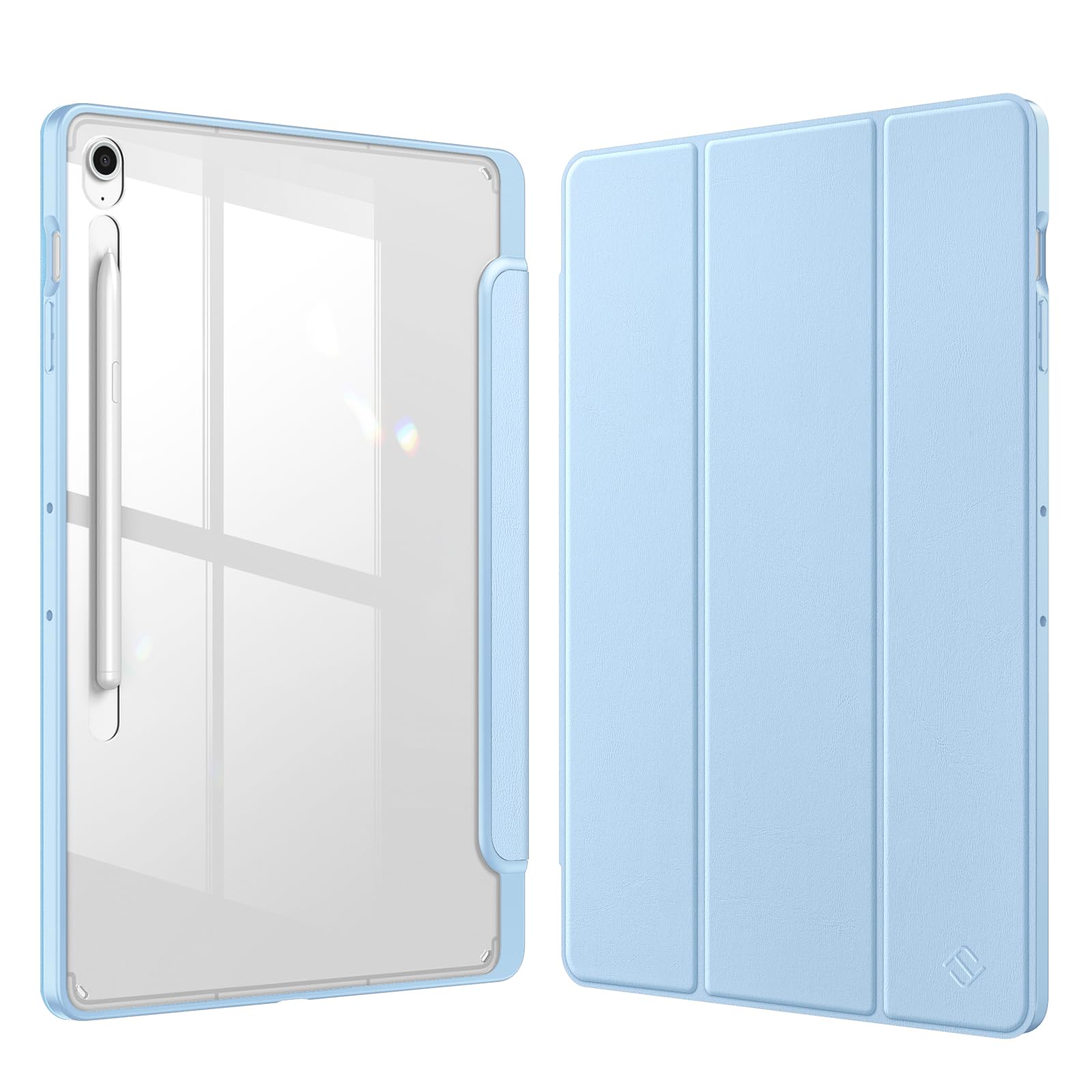 Photo 1 of Fintie  Slim Case for Samsung Galaxy Tab S10 FE Plus 13.1 Inch 2025 Model (SM-X620/X626) with S Pen Holder, Shockproof Cover with Clear Transparent Back Shell, Auto Wake/Sleep, Sky Blue