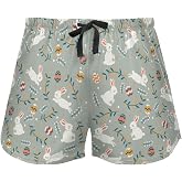 KAETHENM Pajama Pants for Women Funny Short Pj Pants with Pockets Cute Pajama Bottoms Comfy Sleep Pant Soft Lounge Pant