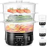 Cozeemax 3 Tier Electric Food Steamer (Black)