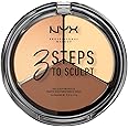 NYX PROFESSIONAL MAKEUP 3 Steps to Sculpt, Face Sculpting Contour Palette - Light