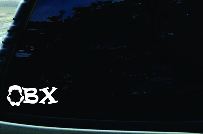 7" X 3" OBX Shark Jaw Vinyl DIE CUT Decal for Your Car, Truck, Laptop, Window