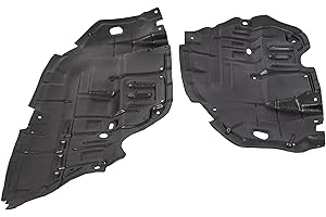 ALMULOO Engine Splash Shield Compatible with 2012-2014 Toyota Camry Replacement for 5144206140 5144106150 TO1228178 TO1228177 Set of 2 Front Under Lower Cover Guards Driver and Passager Side 1 Pair